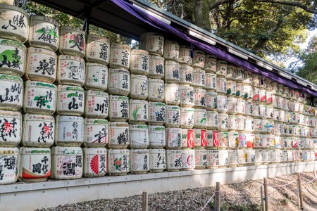 Sake barrels