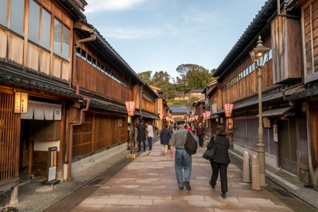 Higashi Chaya district in Kanazawa