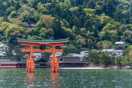 Day trip to the Miyajima island with its floating tori gate