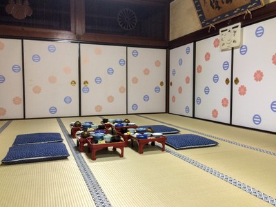 The Buddhist Temple we stayed for the night