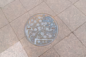 Cherry blossom is a popular motive is Japan