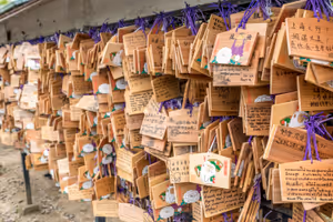 Ema - wooden plaques where you can write your wishes