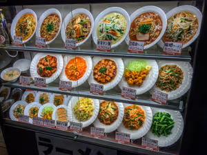 Amazingly detailed plastic food models - you may not understand what you are eating, but at least you know how it will looks like...