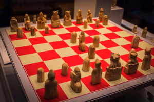 **Lewis chessman**

British Museum
[Source](https://commons.wikimedia.org/wiki/File:2024-03-05_British_Museum_63.jpg)