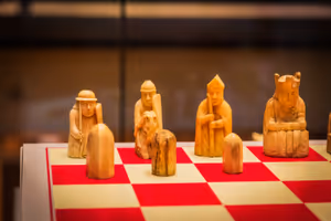 **Lewis chessman**

British Museum
[Source](https://commons.wikimedia.org/wiki/File:2024-03-05_British_Museum_64.jpg)