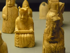 **Lewis chessman**

I, the copyright holder of this work, hereby publish it under the following licenses:
14 April 2008
[Source](https://commons.wikimedia.org/wiki/File:Lewis_Chessmen.jpg)