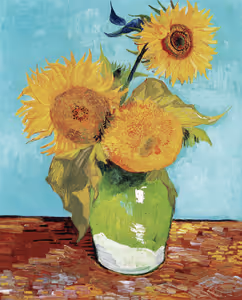 **Vase with Three Sunflowers (1888)**

Vincent van Gogh
[Source](https://www.rawpixel.com/image/3868251/illustration-image-flower-art-vincent-van-gogh)