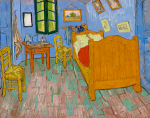 **The Bedroom (1889)**

Vincent van Gogh
[Source](https://www.rawpixel.com/image/537441/the-bedroom-van-gogh)