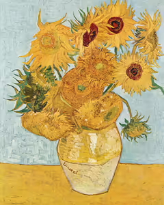 **Vase with Twelve Sunflowers (1888–1889)**

Vincent van Gogh
[Source](https://www.rawpixel.com/image/3865867/illustration-image-flower-art-vincent-van-gogh)