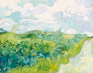 **Green Wheat Fields, Auvers (1890)**

Vincent van Gogh
[Source](https://www.rawpixel.com/image/930533/green-wheat-fields-auvers-van-gogh)