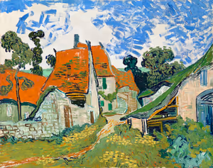 **Street in Auvers-sur-Oise (1890)**

Vincent van Gogh
[Source](https://www.rawpixel.com/image/3866294/illustration-image-art-vincent-van-gogh-house)