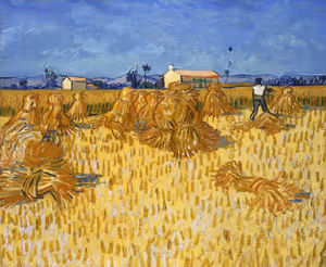 **Harvest in Provence (1888)**

Vincent van Gogh
[Source](https://www.rawpixel.com/image/11065719/image-van-gogh-plant-person)