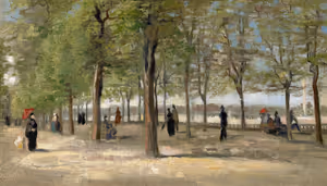 **Terrace in the Luxembourg Gardens (1886)**

Vincent van Gogh
[Source](https://www.rawpixel.com/image/3868132/illustration-image-art-vincent-van-gogh-people)