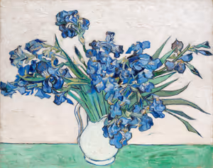 **Irises (1890)**

Vincent van Gogh
[Source](https://www.rawpixel.com/image/537395/free-illustration-image-van-gogh-vincent-painting)