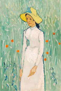 **Girl in White (1890)**

Vincent van Gogh
[Source](https://www.rawpixel.com/image/930538/girl-white-van-gogh)