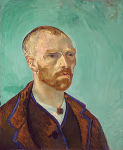 **Self-Portrait (Dedicated to Paul Gauguin) (1888)**

Vincent van Gogh
[Source](https://www.rawpixel.com/image/3865928/illustration-image-art-vincent-van-gogh-people)