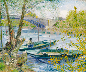 **Fishing in Spring, the Pont de Clichy (Asnières) (1887)**

Vincent van Gogh
[Source](https://www.rawpixel.com/image/537415/free-illustration-image-van-gogh-boat)