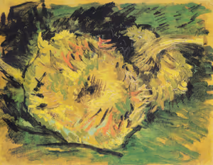 **Two Cut Sunflowers (1887)**

Vincent van Gogh
[Source](https://www.rawpixel.com/image/3865563/illustration-image-flower-art-vincent-van-gogh)