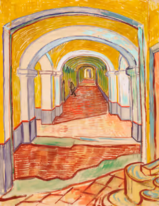 **Corridor in the Asylum (1889)**

Vincent van Gogh
[Source](https://www.rawpixel.com/image/537386/free-illustration-image-van-gogh-the-met-vincent)