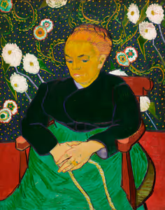 **The Berceuse, Woman Rocking a Cradle (1889)**

Vincent van Gogh
[Source](https://www.rawpixel.com/image/537411/free-illustration-image-van-gogh-angry-famous-painting)
