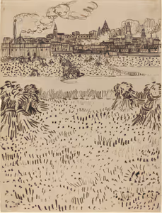 **The Harvest**

Vincent van Gogh 1888
[Source](https://www.rawpixel.com/image/8230941/the-harvest-1888-vincent-van-gogh)