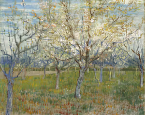 **The Pink Orchard also Orchard with Blooming Apricot Trees**

Vincent van Gogh 1888
[Source](https://www.rawpixel.com/image/20561303/image-flowers-van-gogh-trees)
